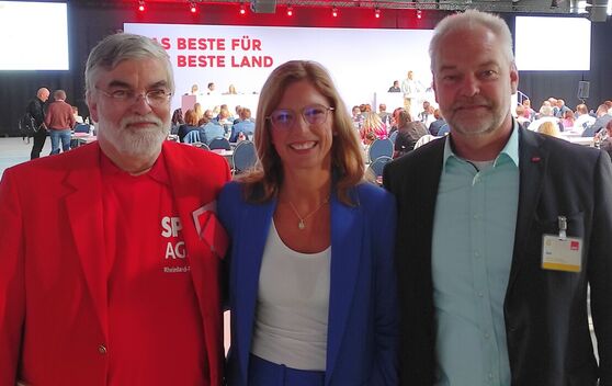 Bild: v.li.n.r.: Andreas Biber,Sabine Bätzing-Lichtenthäler, Ralph Weinbrecht